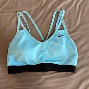 Blue Nike sports bra